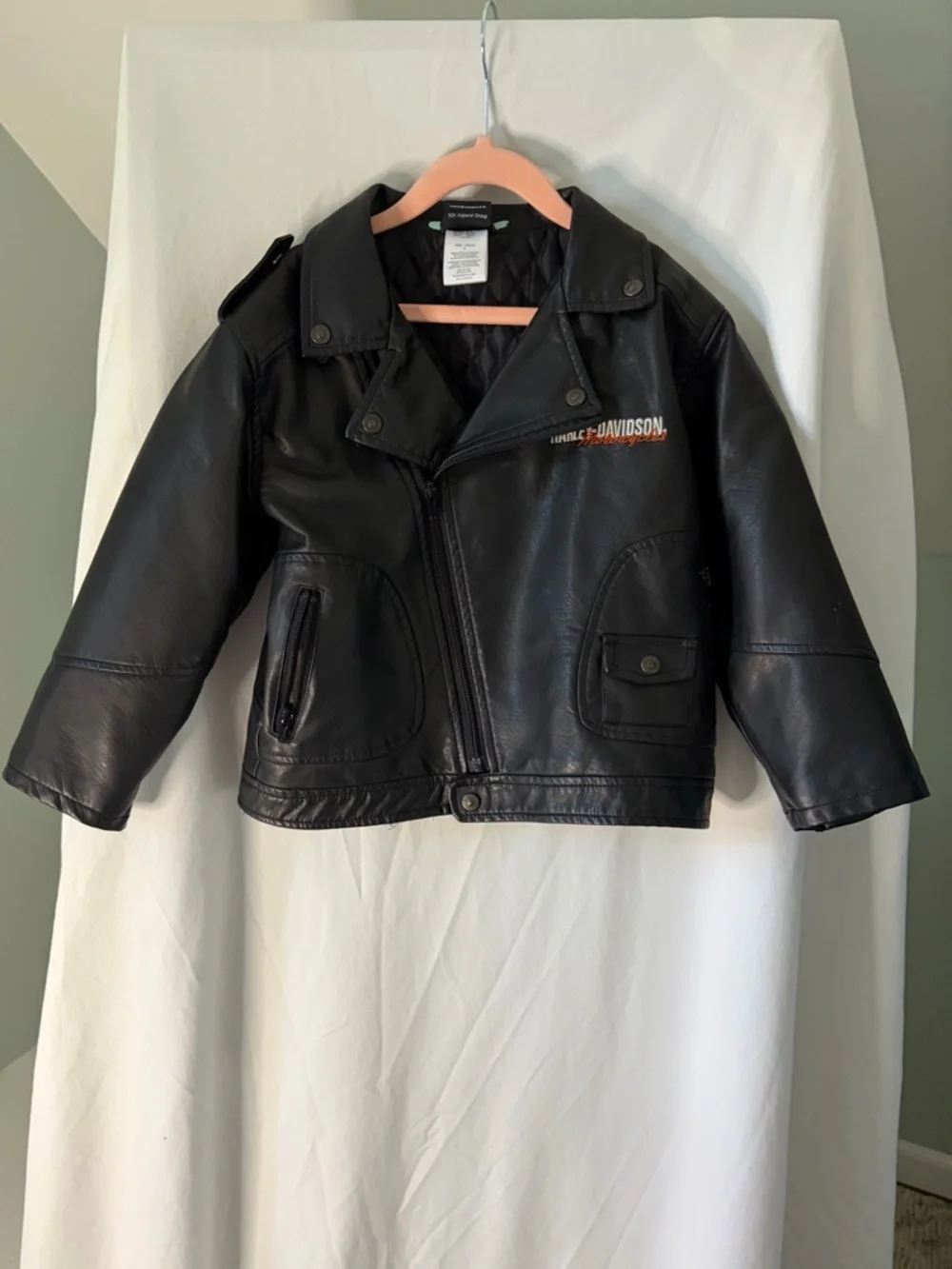 Harley-Davidson Kids Black Biker Jacket size 6